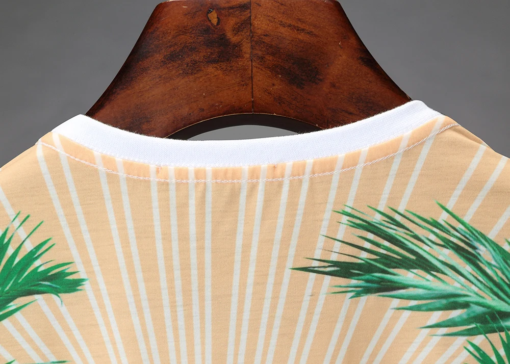 DUYOU Мужская футболка 3D с рисунками изображением цветов и животных футболки