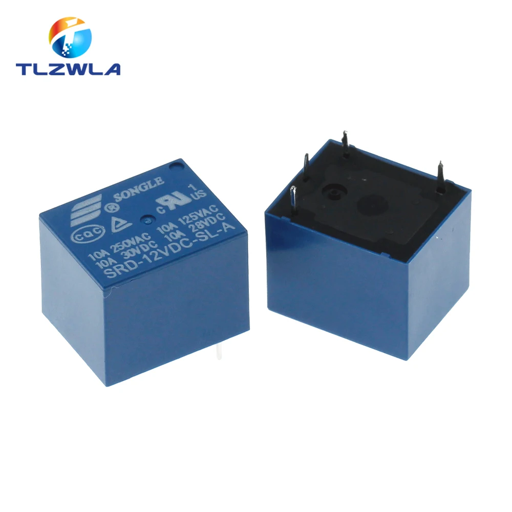 10 шт./лот реле SRD-05VDC-SL-A SRD-12VDC-SL-A SRD-24VDC-SL-A 05V 12V 24V 10A 250VAC 4PIN T73 | Обустройство дома