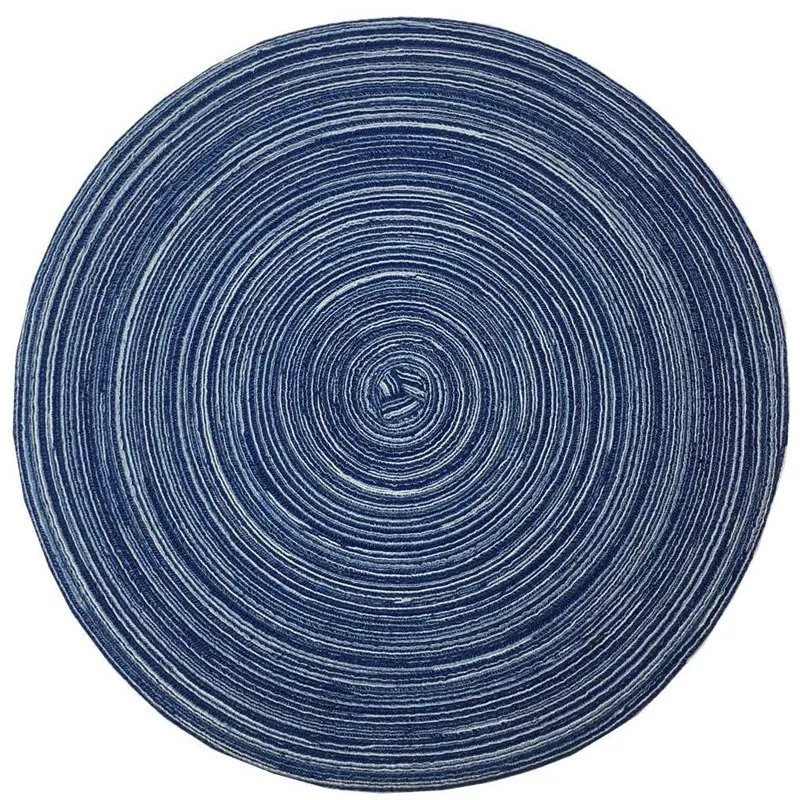 Placemats Round for Dining Table Set of 4 Woven Heat Resistant Non-Slip Kitchen Mats | Дом и сад