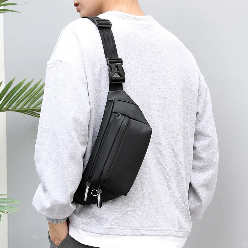 

Men's Waterproof Chest Bag 2022 New Fashion Trend Oxford Waist Bags Male Outdoor Multi-function Messenger Bag For Travel