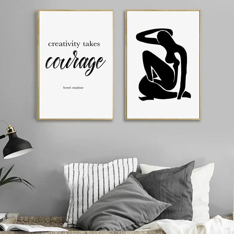 Художественный принт креативности прилагается смелость Минималистичная
