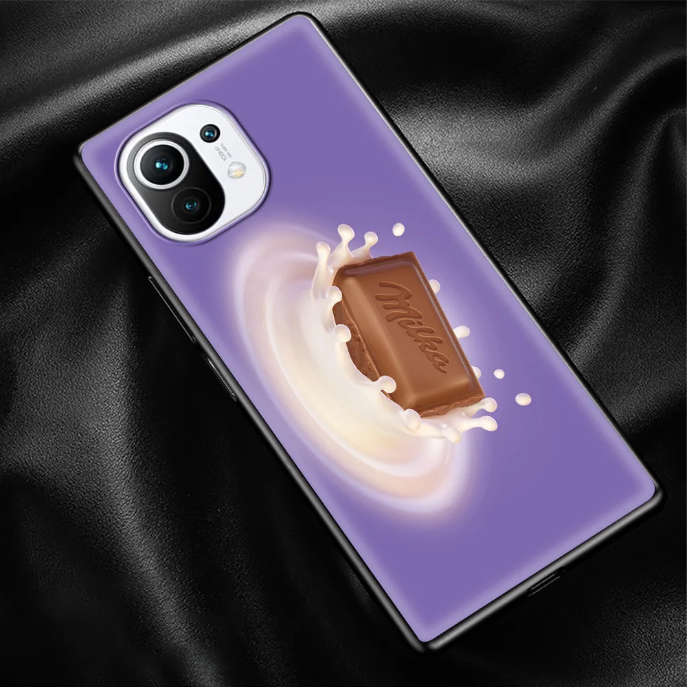 

Chocolate Milka Smartphone Accessories Cover for Xiaomi Mi Poco X3 NFC M3 CC9 10T Lite 9T Note 10 Pro 10S Soft Case Shell