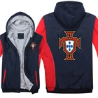 Худи для футбола, Португалия, модная куртка, зимние мужские толстые португальские толстовки, пальто