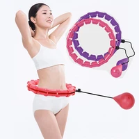 24 section fitness hoop adjustable sport hoops abdominal thin waist exercise detachable hoop massage hoops training weight hoop