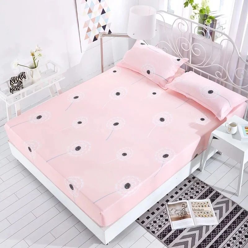 Акция 1 шт. 100% полиэстер набор матрасов с четырьмя углами и эластичными лентами