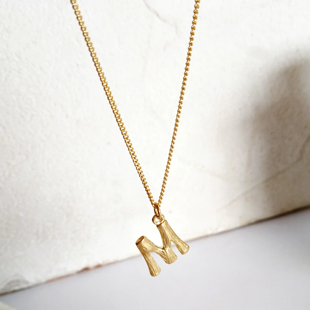 Ожерелье с подвеской в виде буквы из нержавеющей стали A-Z | Украшения и аксессуары