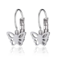 stainless steel ear buckle womens japanese and korean version personalized butterfly earrings jewelry