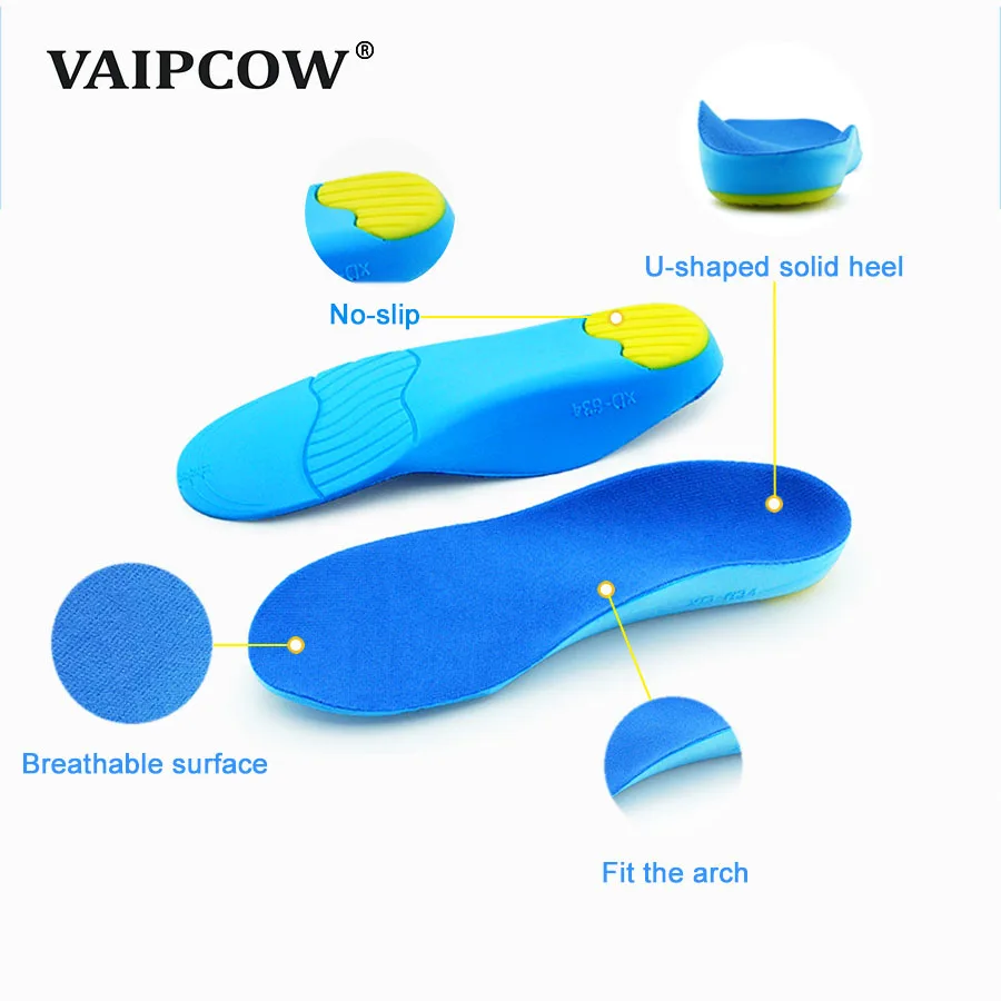 VAIPCOW Doctor Recommends Children's Insoles O/X Leg Foot Valgus Arch Support Orthosis Flat Foot corrigibil Insole Foot Care
