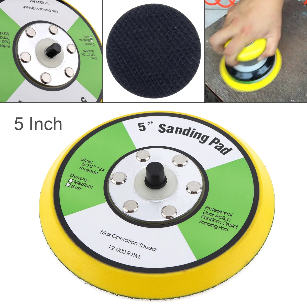 Профессиональная шлифовальная Подушка 5 дюймов 12000 об./мин.|sanding pad|orbital sanding padsgrinding