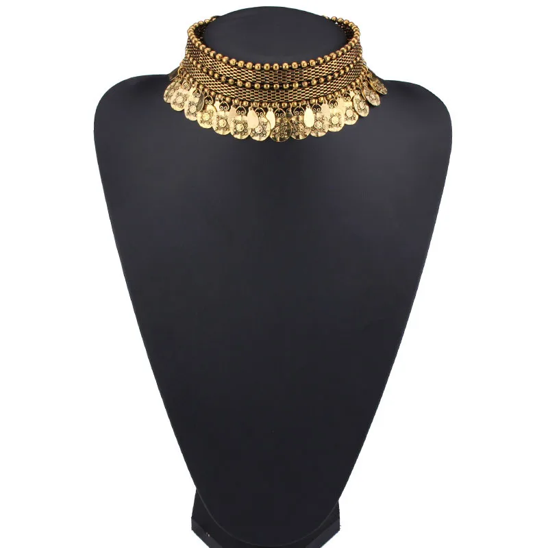 Винтажное ожерелье HYSECMAO с монетами в стиле бохо для женщин ожерелья и подвески