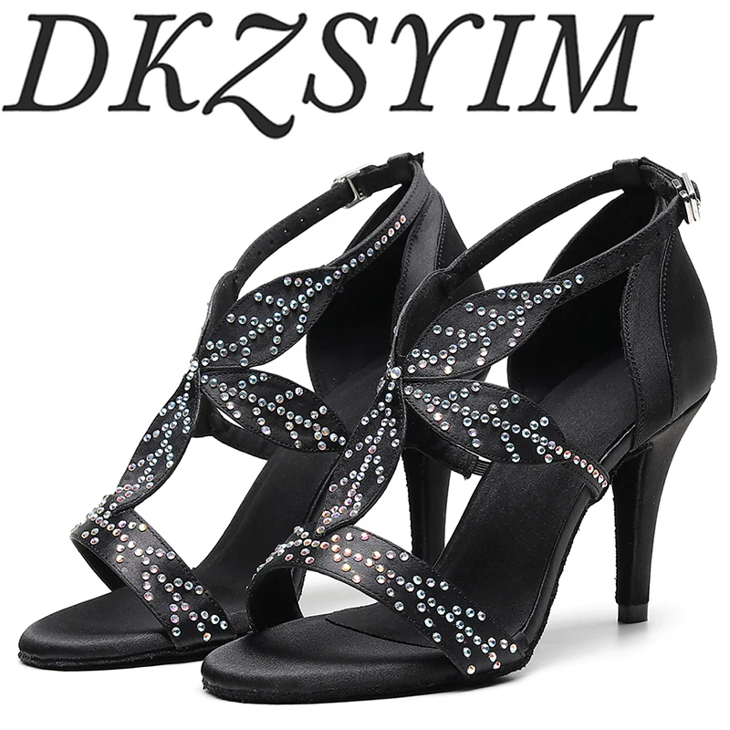 

Оптовая продажа; Танцевальная обувь; Женская обувь для латинских танцев; Атлас + стразы; Профессиональная женская обувь для бальных танцев; ...