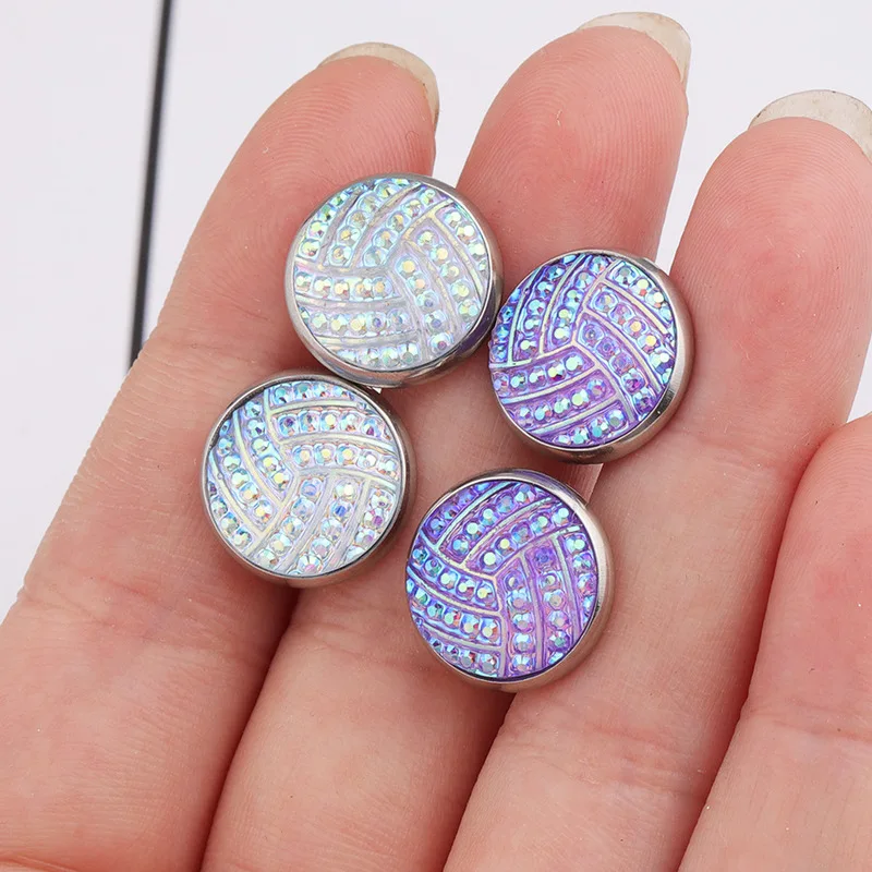 Женские серьги-гвоздики из нержавеющей стали в полоску с кабошоном | Украшения и