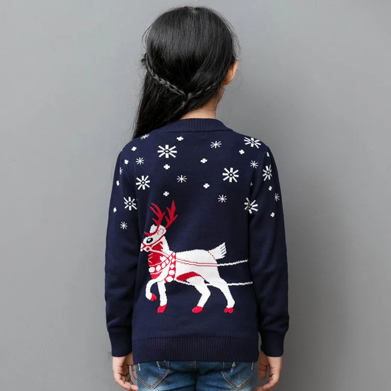 Детские свитера осенне-зимние пуловеры для девочек рождественские детские