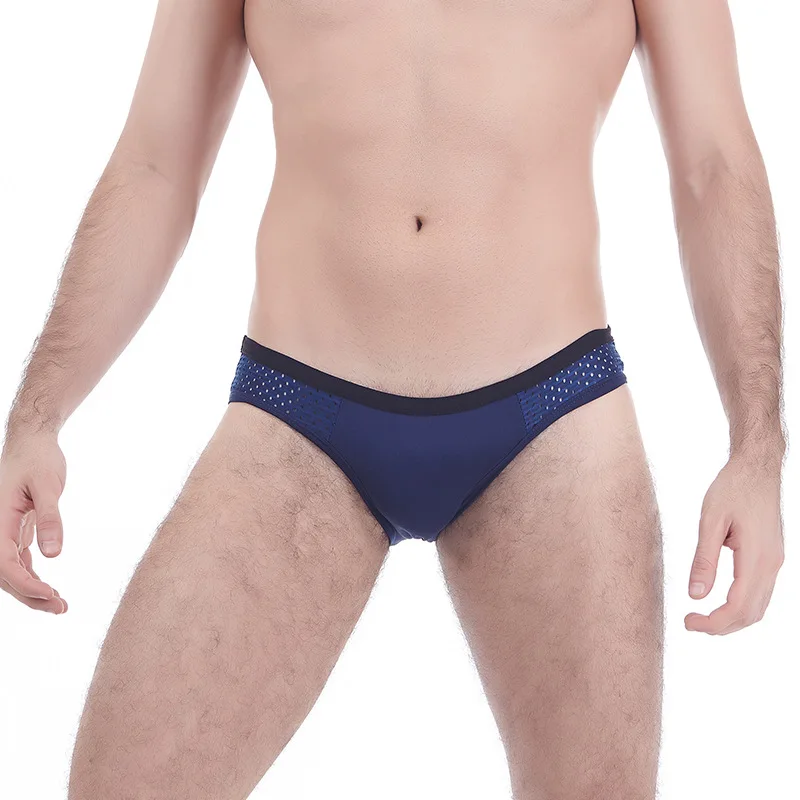 Женское Сетчатое сексуальное нижнее белье из ледяного шелка мужские трусы