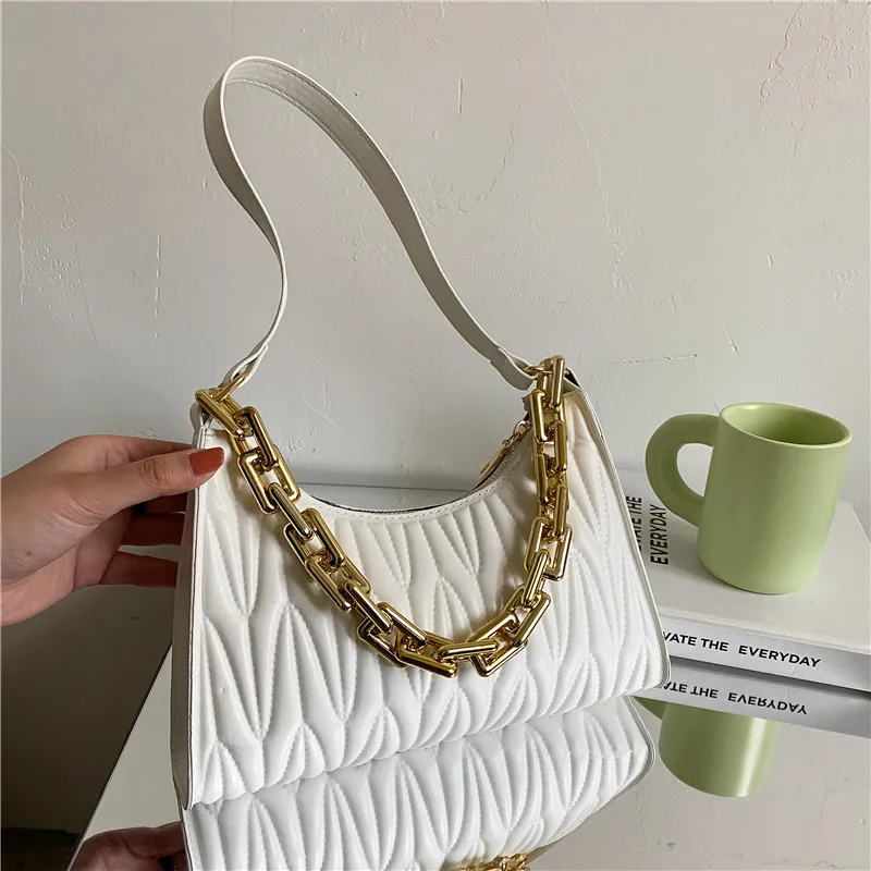 

Popular Acrylic Women's Bag New PU Leather Diamond Check Shoulder Bag Female Fashion Texture Zipper Handbags for Women 2021