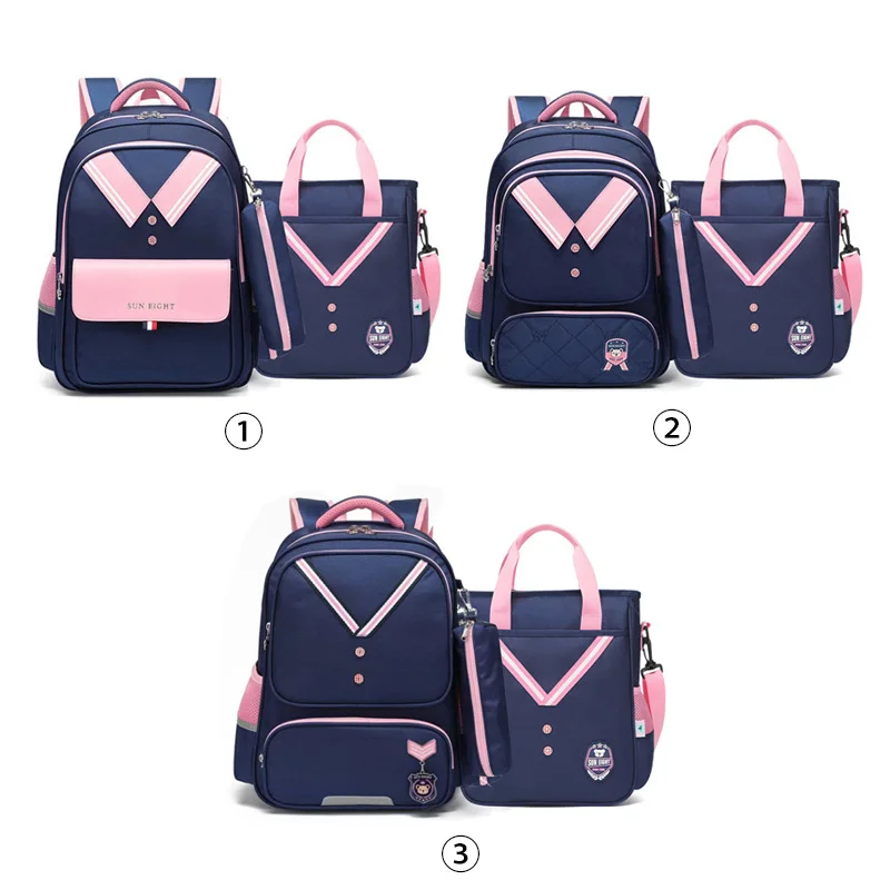 SUN EIGHT Hot Primary School Bag Waterproof Backpacks For Girls  Pencil Box Kids Bookbags Mochila