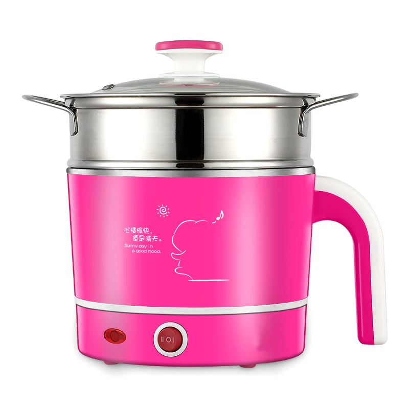 Mini Electric Food Steamers Pans Multifunctional Small Hot Pots Heating Cup 1L for Steamer /Boiled /Cooking | Бытовая техника