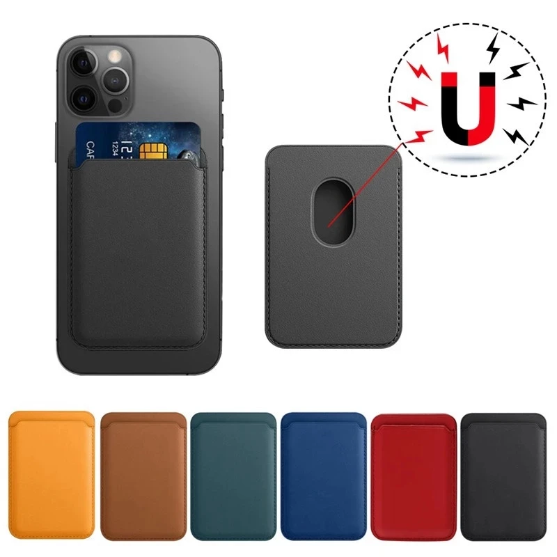 Магнитная Адсорбция чехол для iPhone 12 Pro Max 12Mini Macsafe магнитный tarjetero держатель