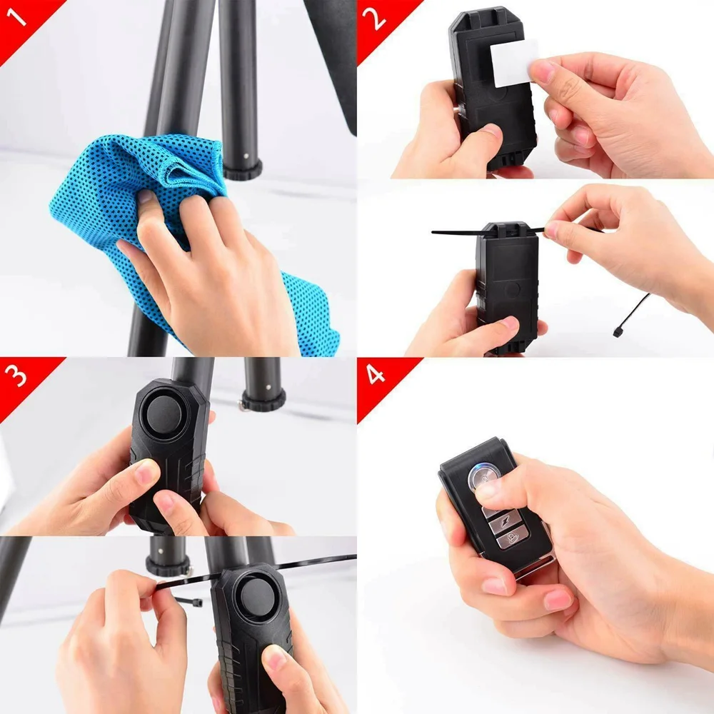 Bicycle System Alarm Bike for Electric Garage Wireless Anti-Theft Motorcycle Security Home Car Moto Bite | Безопасность и защита