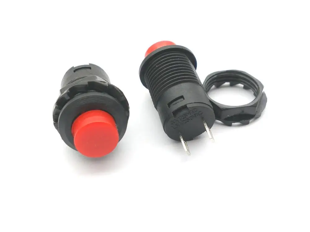 5 шт. 12 мм мгновенного включения/выключения кнопочного переключателя адаптера |