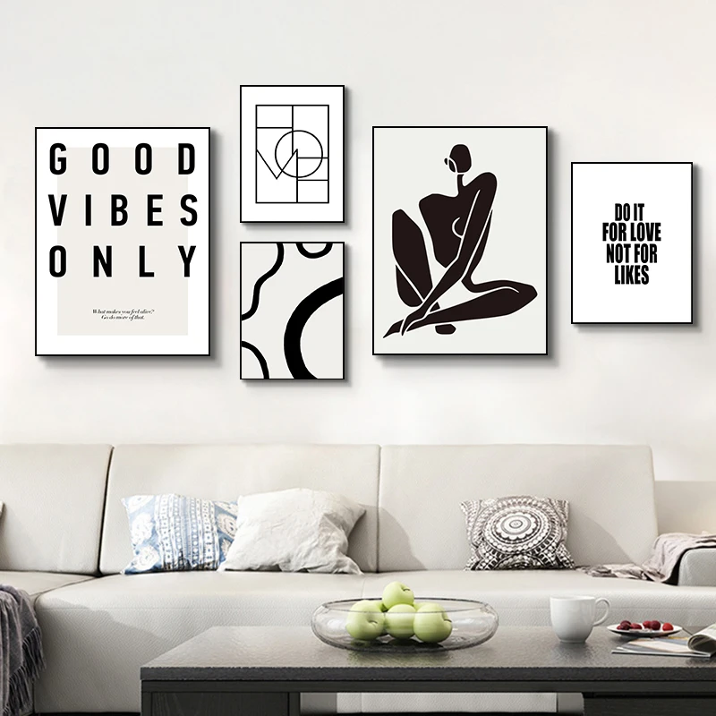 

Nordic Wall Art Motivational Quotes Text Canvas Painting Posters and Prints Wall Pictures for Living Room Decoration Home Decor