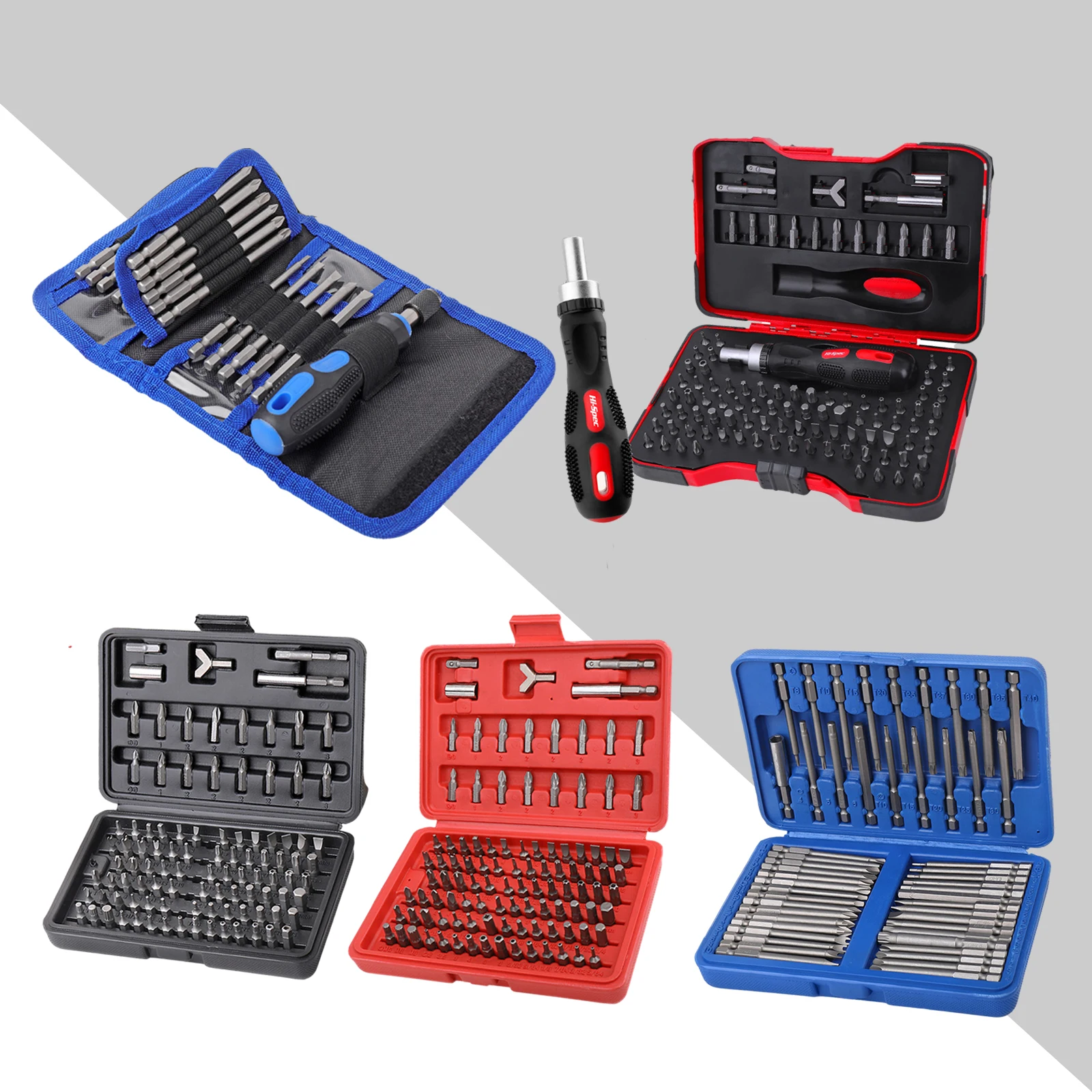 

Magnetic Screwdriver Bit Set 1/4 Chrome Vanadium Screw Tools Box