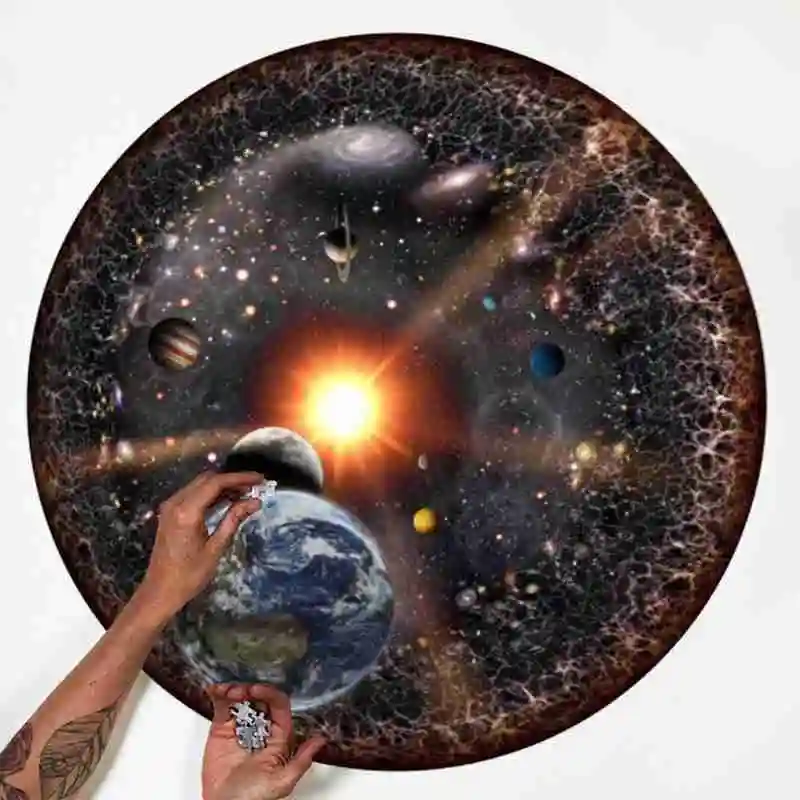 Пазлы из 1000 частей Космос Вселенная пазлы бумаги обучающая игрушка для