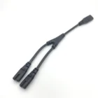 Кабель питания IEC 320 C8, 2-контактный штекер-гнездо 2xC7, разъем Y, около 28 см, C8-двойной C7 IEC 2-контактный Рисунок 8, штекер-2, гнездовой шнур