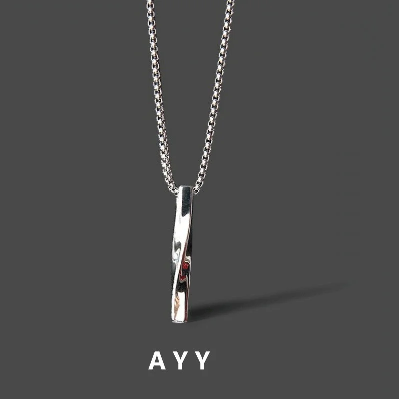 安い 男性のための多用途のツイストペンダント,個性,ドミネーション,スパイラル,パーソナリティ,ロングペンダント