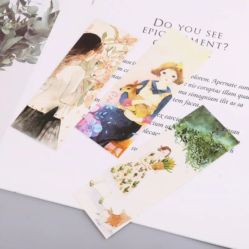 30 шт. закладки для девочек бумажные заметки этикетки карты сообщений маркеры