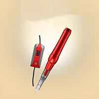 red one Перманентный макияж машина татуировки ручка для бровей/Eyeline/губ Электрический стабильный долговечный татуировки пистолет дермографо с иглы для перманентного макияжа - Цвет: red one