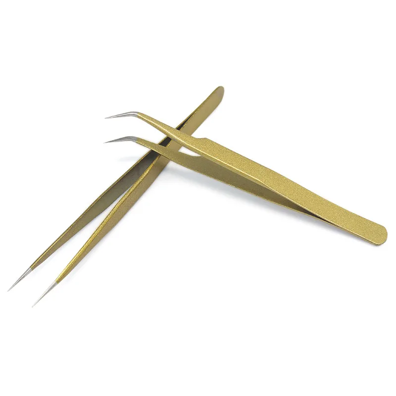 Профессиональный высокоточный изогнутый Прямой пинцет из нержавеющей стали