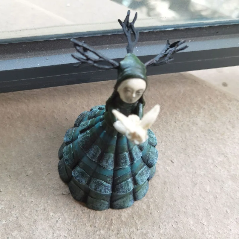 Полимерное украшение для дома на Хэллоуин настольное статуэт кошмарная черная