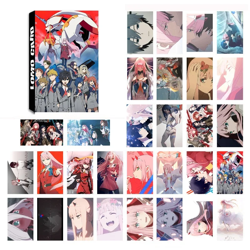 30 листов/Набор Аниме дорогой в франксе DITF LOMO открытка мини поздравительная