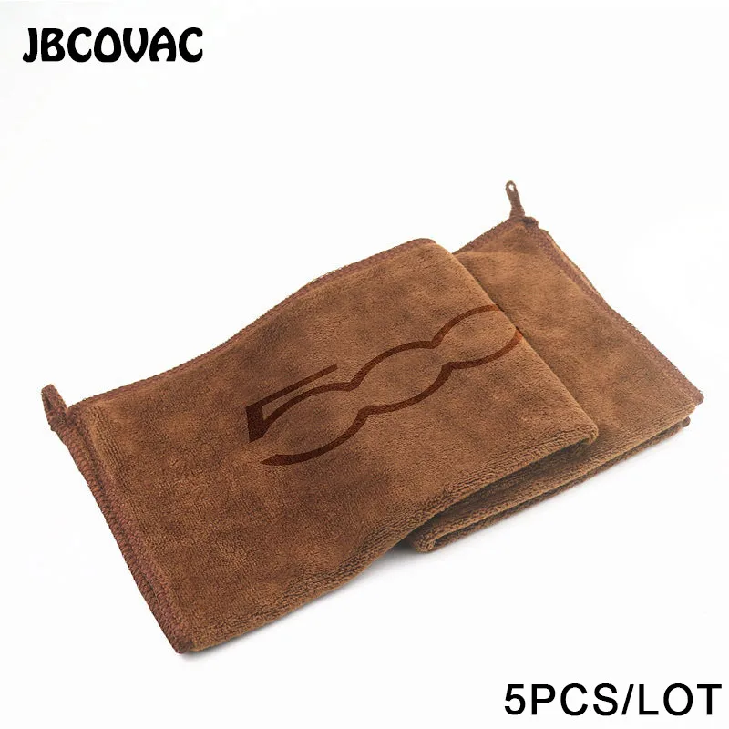 Полотенца для мытья автомобиля 5 шт. 30*30 см универсальные аксессуары Fiat 500 Punto Abarth