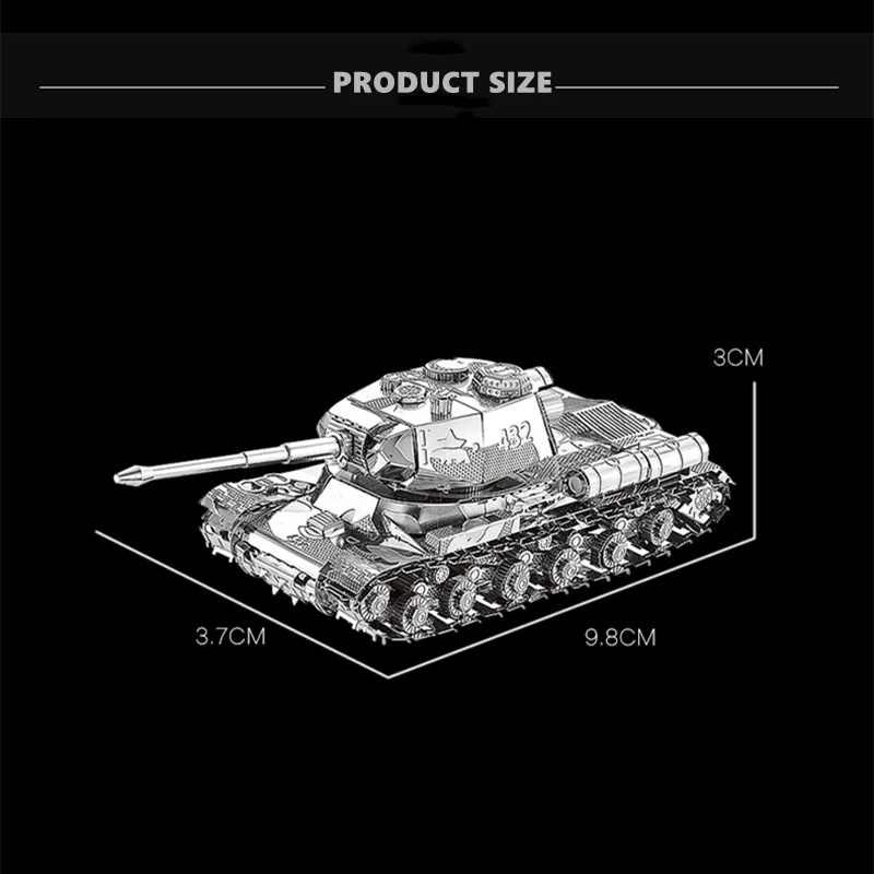 Набор металлических 3D моделей DIY JS 2 Tank Chief MK50 сборная модель танка лазерной резки