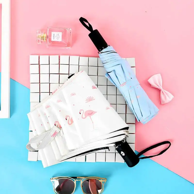 Зонт женский ветрозащитный с узором в виде кота и птицы автоматический