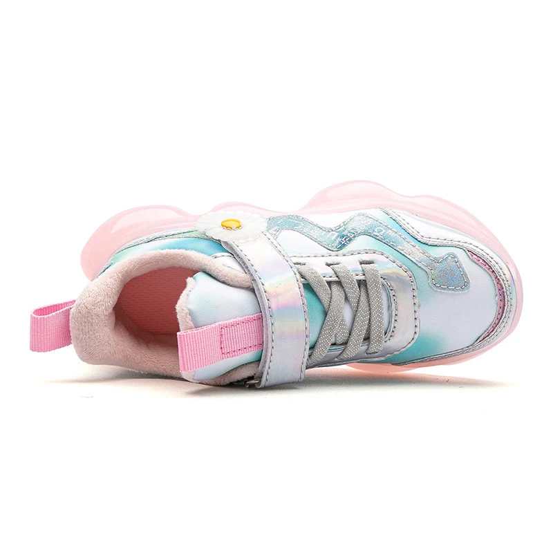 Новинка 2021 года Сезон весна Обувь для девочек с прозрачной подошвой Легкие