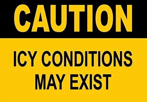 

AIDANDAN внимание ледяные условия могут существовать лед и снег предупреждения старый дизайн оловянные знаки винтажный Металл 20X30 см