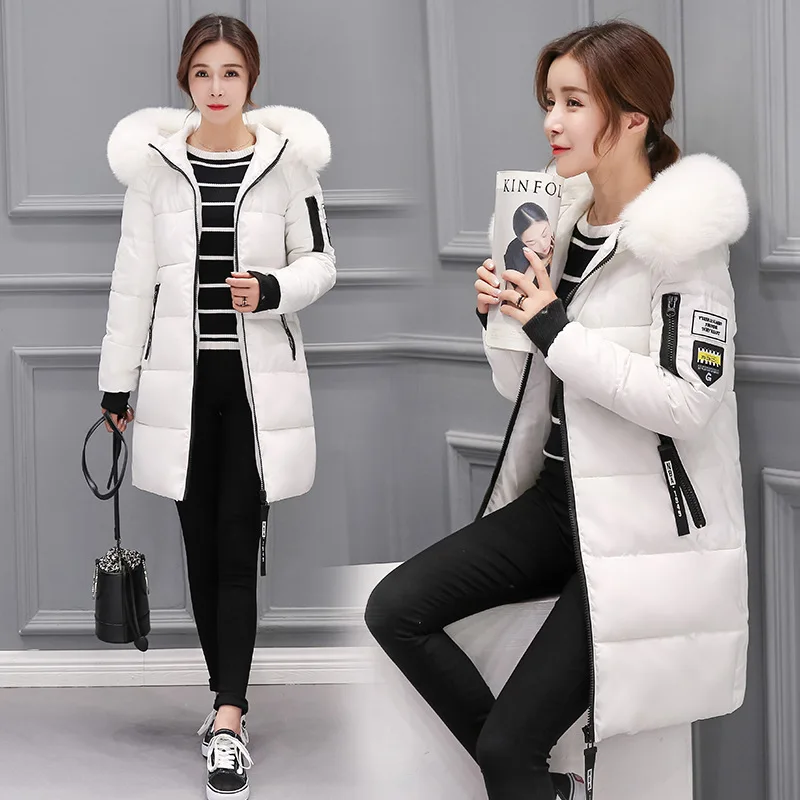 Winter women jacket 2019 new fashion warm jacket women parkas fur collar thick hooded plus size winter coat women
