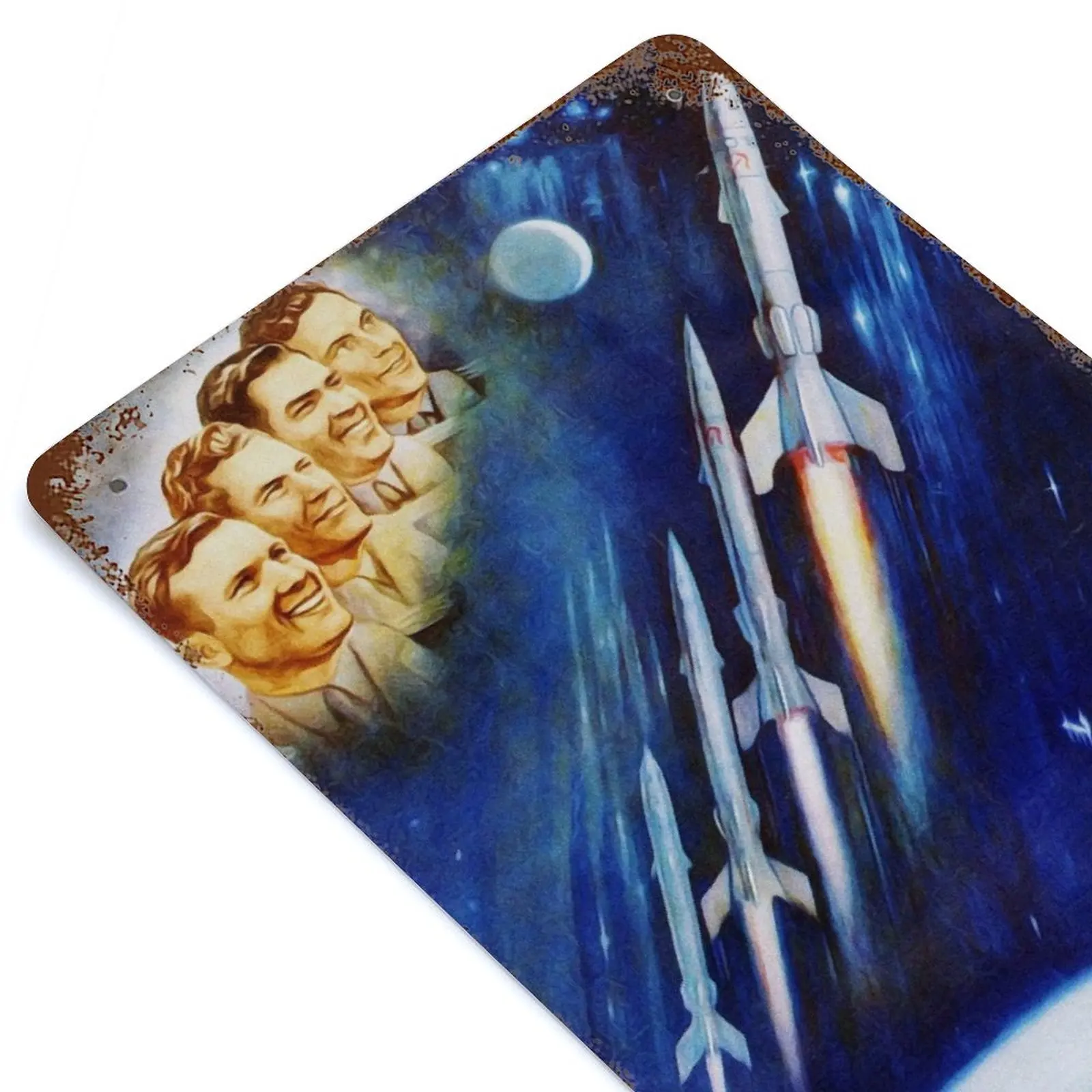 

Soviet Space Poster #3 Printed Vintage Metal Poster Home Pub Bar Garage Wall Decoration Tin Sign Plaque Decor