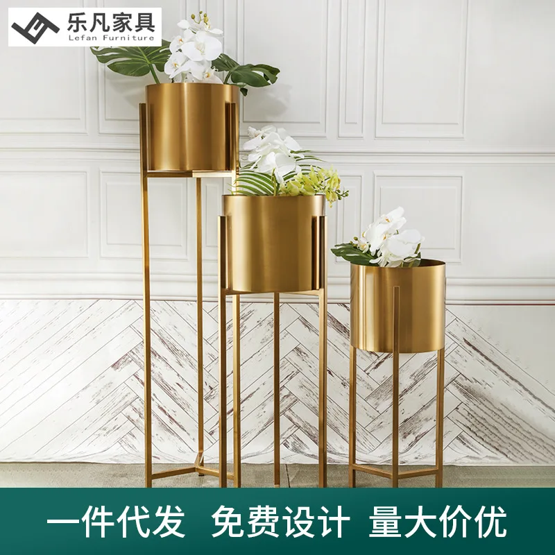 Большие металлические подсвечники украшения золотой цветочный держатель