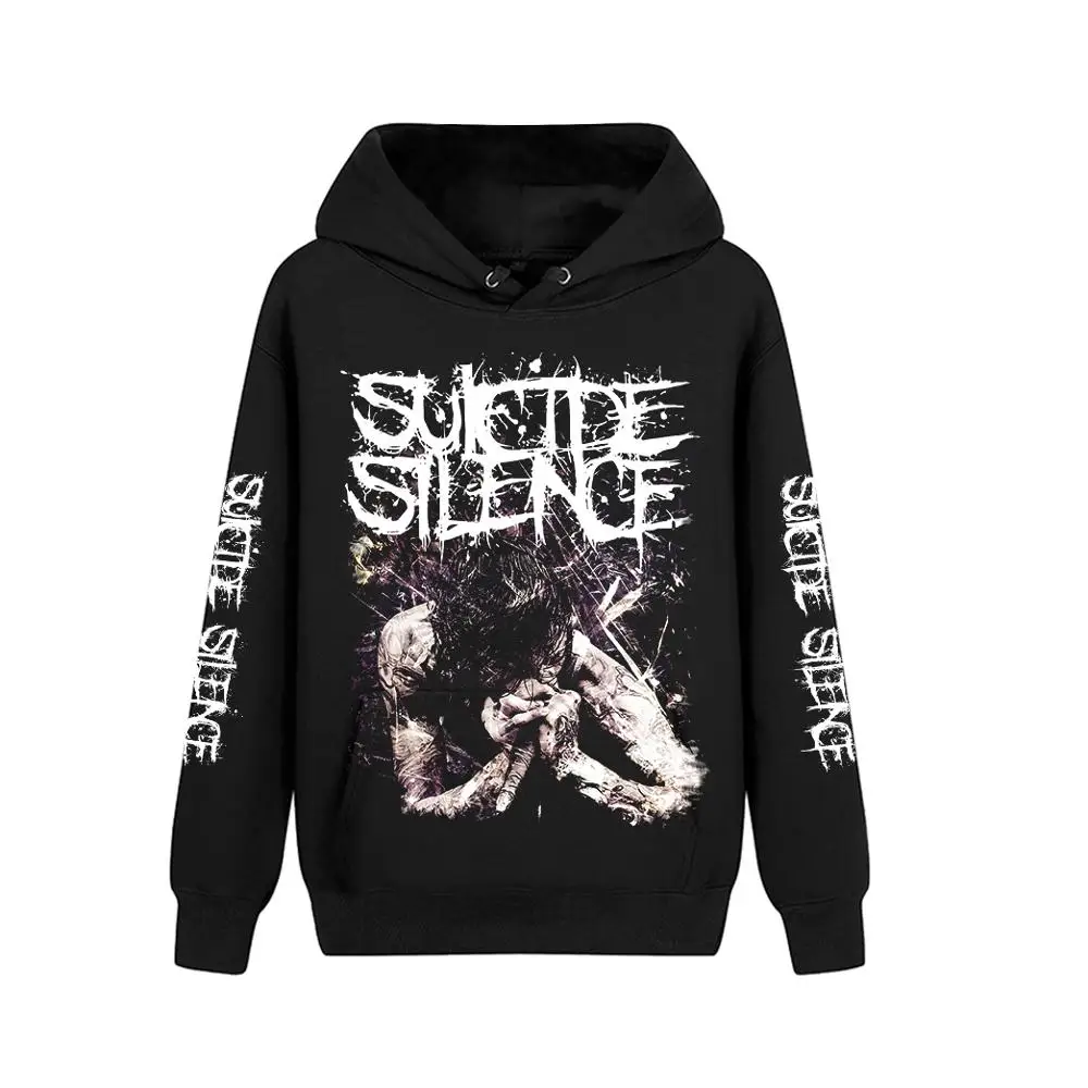 8 designs Suicide Silence Band pollover Sweatshirt Rock Nice Soft Warm hoodies punk heavy metal sudadera rocker fleece