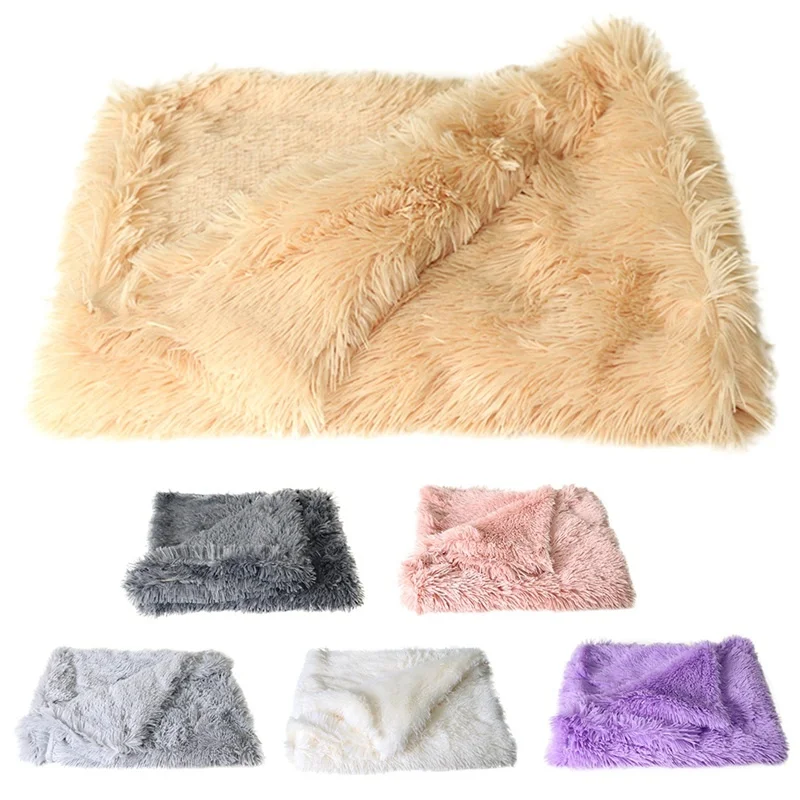 

Long Bed Blankets Sleeping Mats Puppy Thin Beds Cushion Soft Plush Pet Dog Mats Cat Blankets Keep Warm And Comfortable