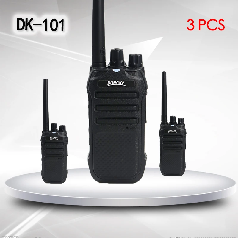 3 pcs DONGKE Portable Radio walkie talkies 16CH UHF Two Way Radio Interphone radio comunicador Transceiver CB talkie-walkies