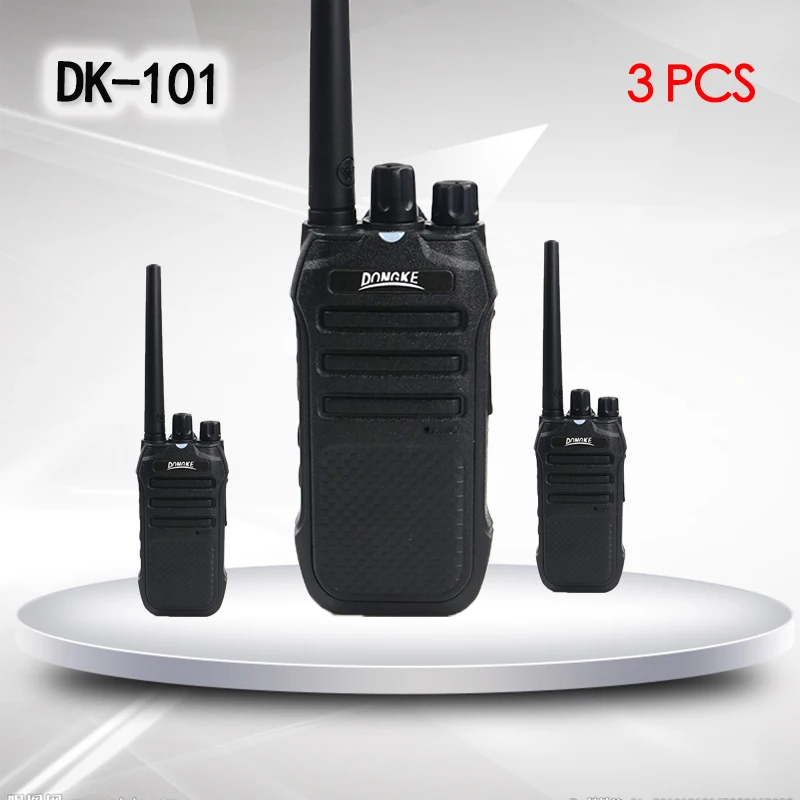 3 шт. DONGKE портативные радио рации 16CH UHF двухстороннее интерфон comunicador трансивер CB