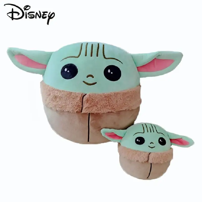 Disney Mandalorian Baby Yoda Stuffed Plush Toy Star Wars Kawaii Children Pillow Cushion Decorative Doll Creative Gift For Kids