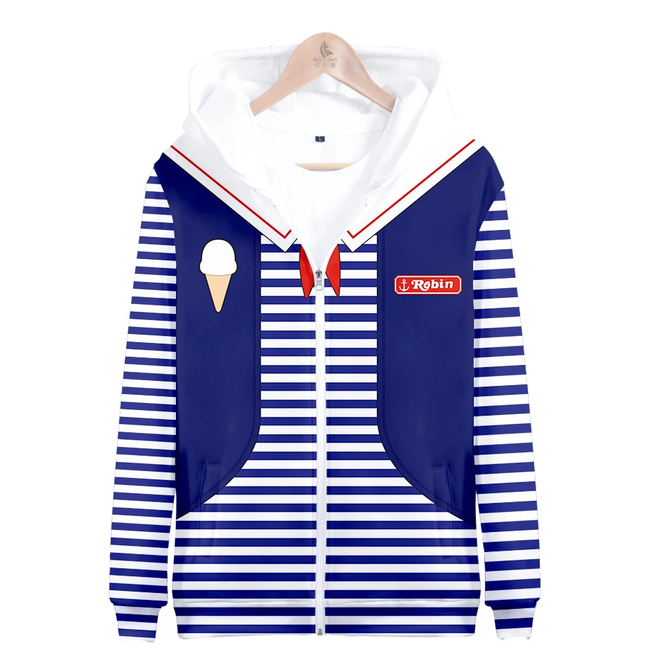 

Popular TV Series Stranger Things Zipper Jacket New Fashion 3D Hoodies Sweatshirts Zipper Hoody Men Women Sportswear 3D Print
