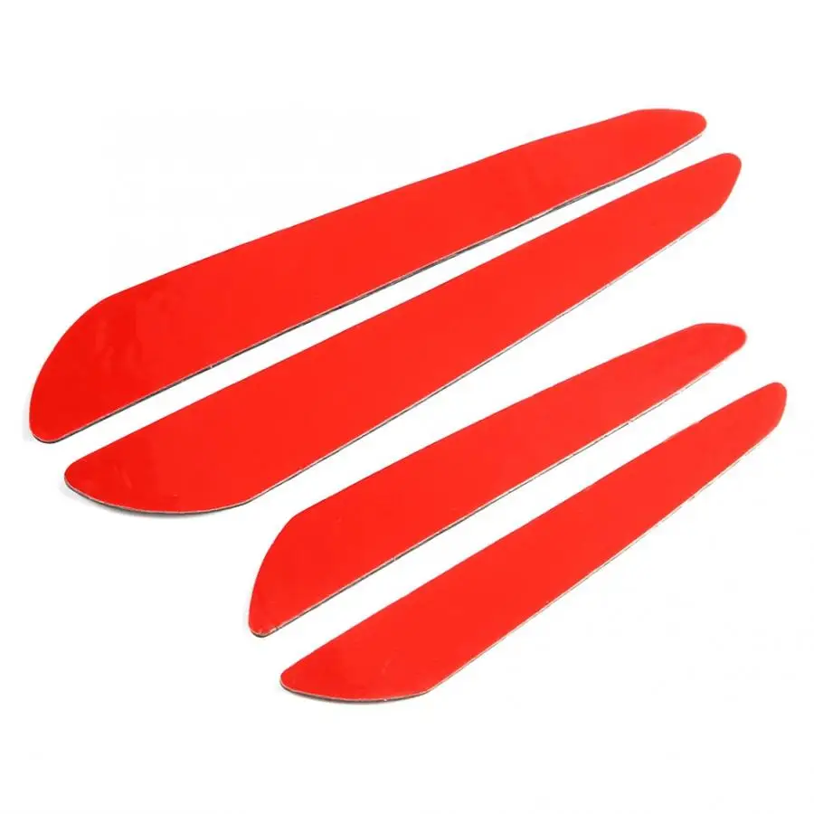 4 шт. защита для края двери из углеродного волокна Бампера полоски накладка