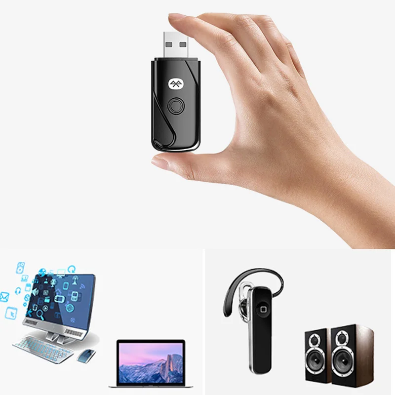 Большой радиус действия USB Bluetooth 4 2 адаптер для аудио передатчика ПК ноутбука